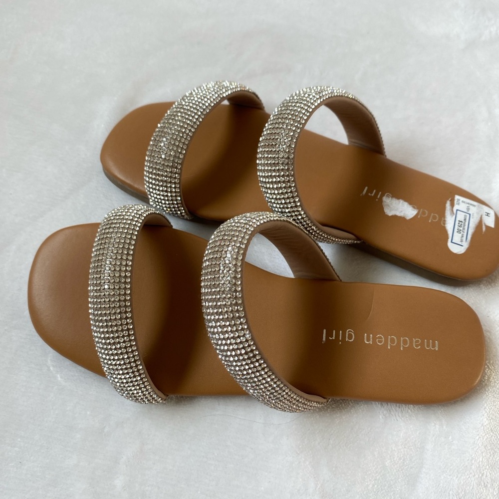 Slip On Sandals With Rhinestones - Picture 3 of 5